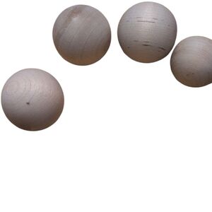 Lot Of Wooden Crafting Balls 24 Ounces